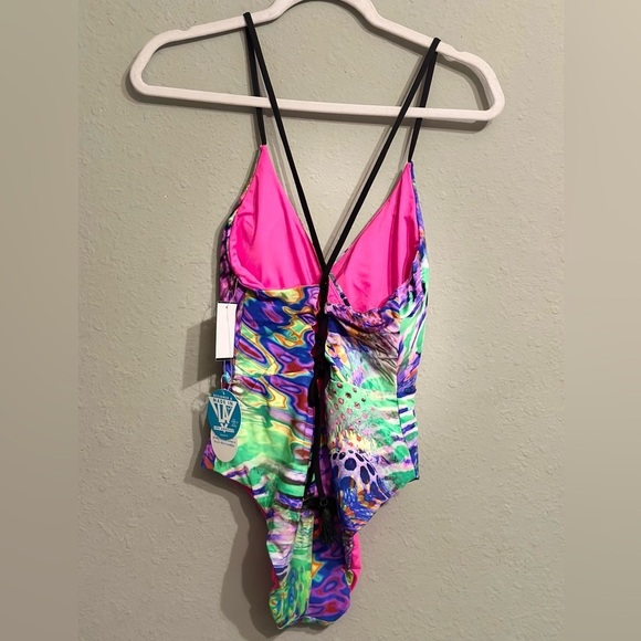 NWT Wet Swimwear Isla De Ibiza Elsa One-Piece Swimsuit
NEON-MULTI - Picture 8 of 16